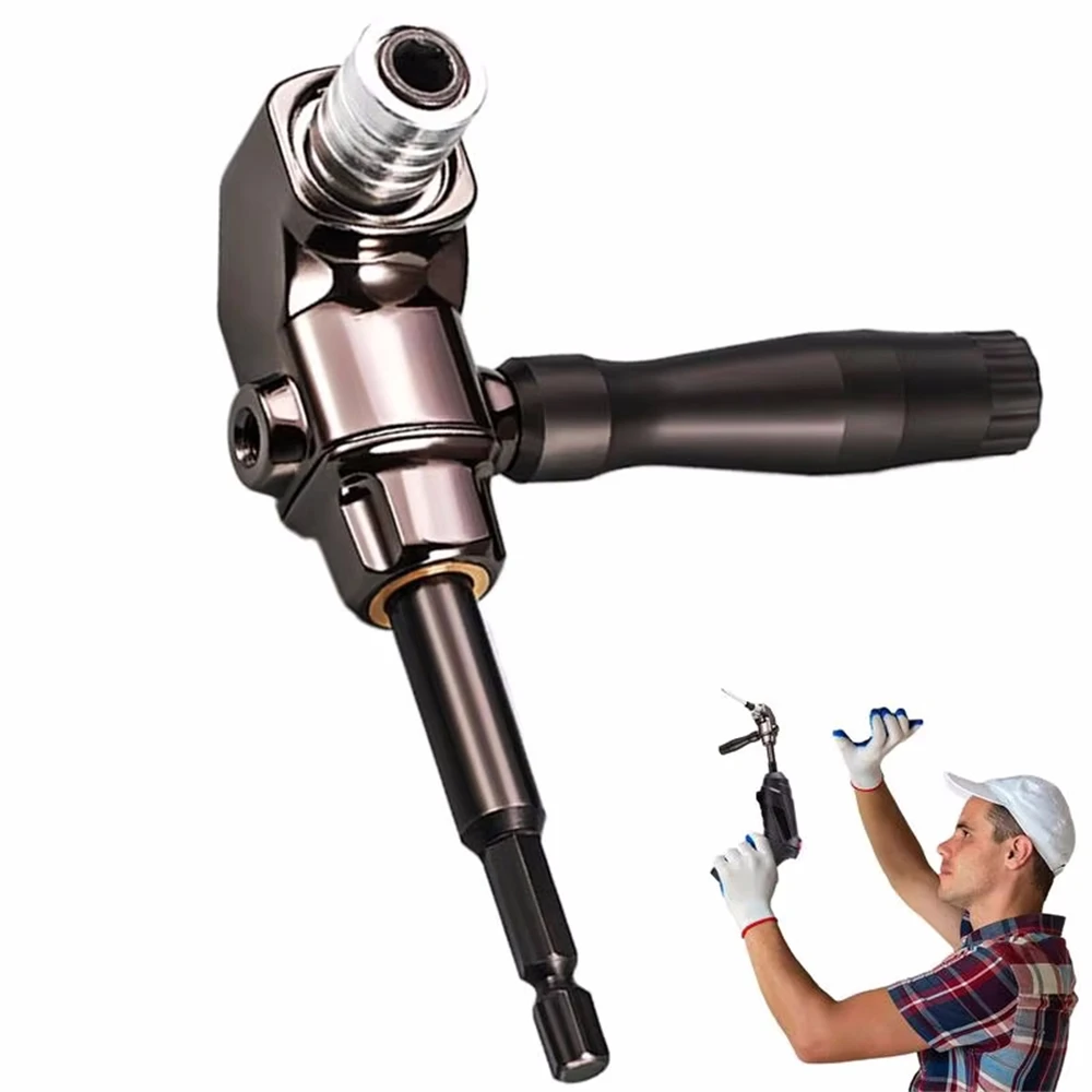 Самоблокирующийся 90-градусный прямоугольный адаптер отвертка угловая насадка