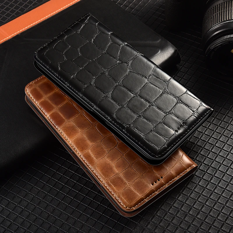 

First Layer Genuine Leather Magnetic Flip Cover For OPPO Realme Q2 Q2i Q3 Q3i Q3T Q3s Q5 Q5i PRO Carnival Case Luxury Wallet