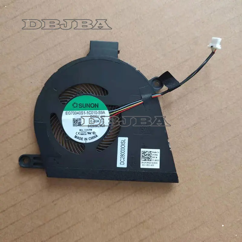 Кулер для ноутбука, вентилятор ЦП для Dell Latitude 9510 0YJMGD EG70040S1-1C010-S9A DC 5V 0.4A Min 3.0CFM