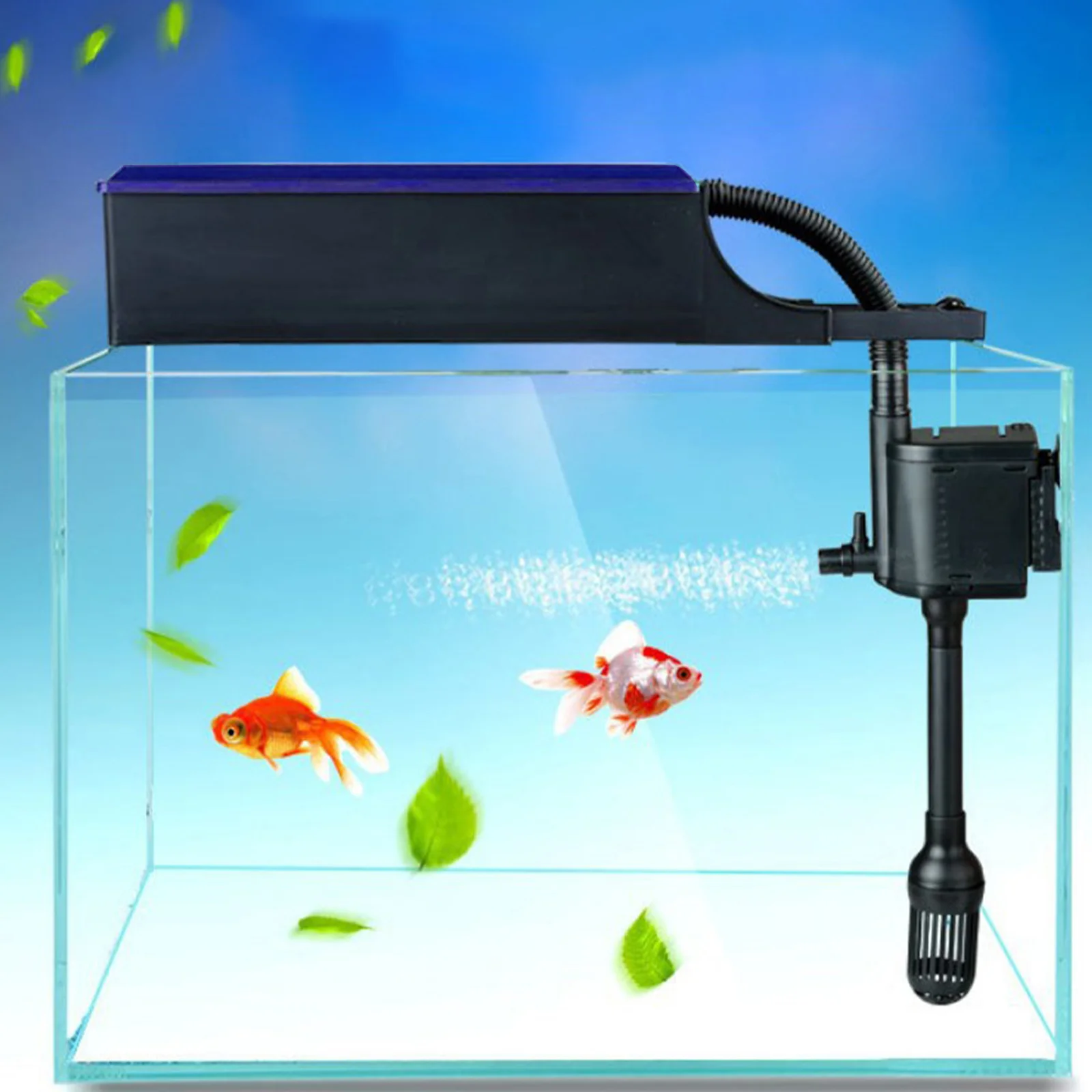 

Filter Tank Aquarium Box Water External Pre Turtle Sponge Upper Trickle Filtration Accessory Media Container Bubble Purifier