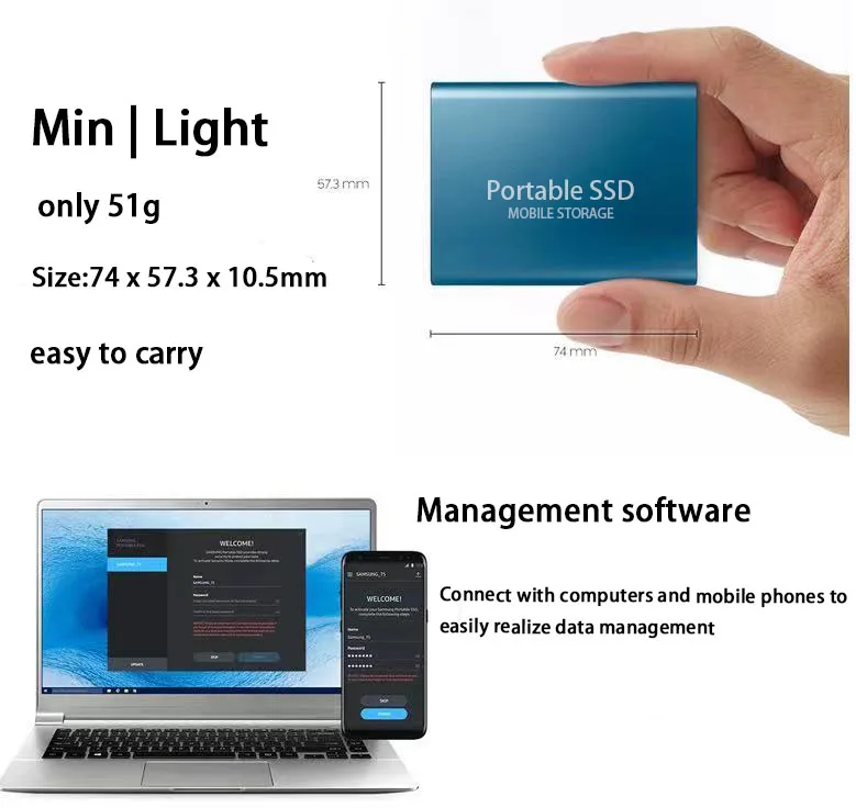 USB 3.0 Тип C ssd Внешний жесткий диск 500 ГБ 1 ТБ 2 8 16 для ноутбуков настольных ПК