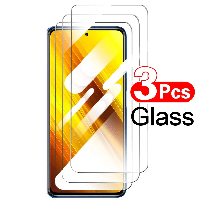 

Закаленное стекло 3 шт. для Xiaomi Poco X3 NFC Redmi Note 11 Pro Plus Poco X3 10s 9s 9C NFC 9A 9T 11s 11T M3 F3 HD, защита экрана