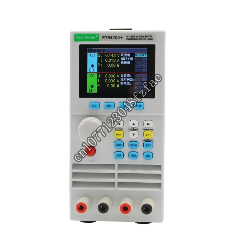 

ET5420A+ 2-Channel dual channel 400W(200W*2) Programmable Dc Electronic Load