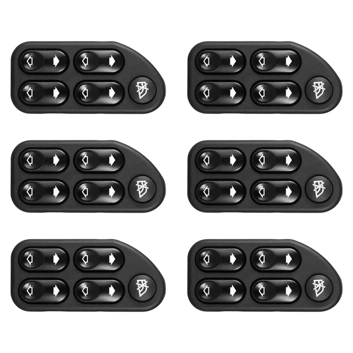 

6X New Power Master Window Control Switch Fit for Ford Ranger Fiesta Ecosport 2004-2008 7S6514529AA
