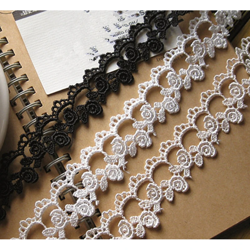 

5 ярдов 25 мм розовая корона вышивка полые ленты для DIY ручной работы ремесла материал платье одежда занавески Швейные украшения