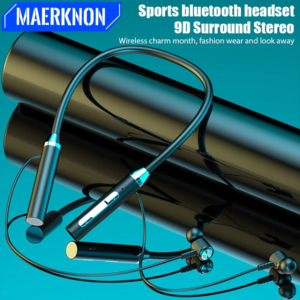 

B3 Bluetooth Earphones Wireless Headphones Magnetic Sport Neckband Neck-hanging TWS Wireless Blutooth Headset with Mic Earbuds