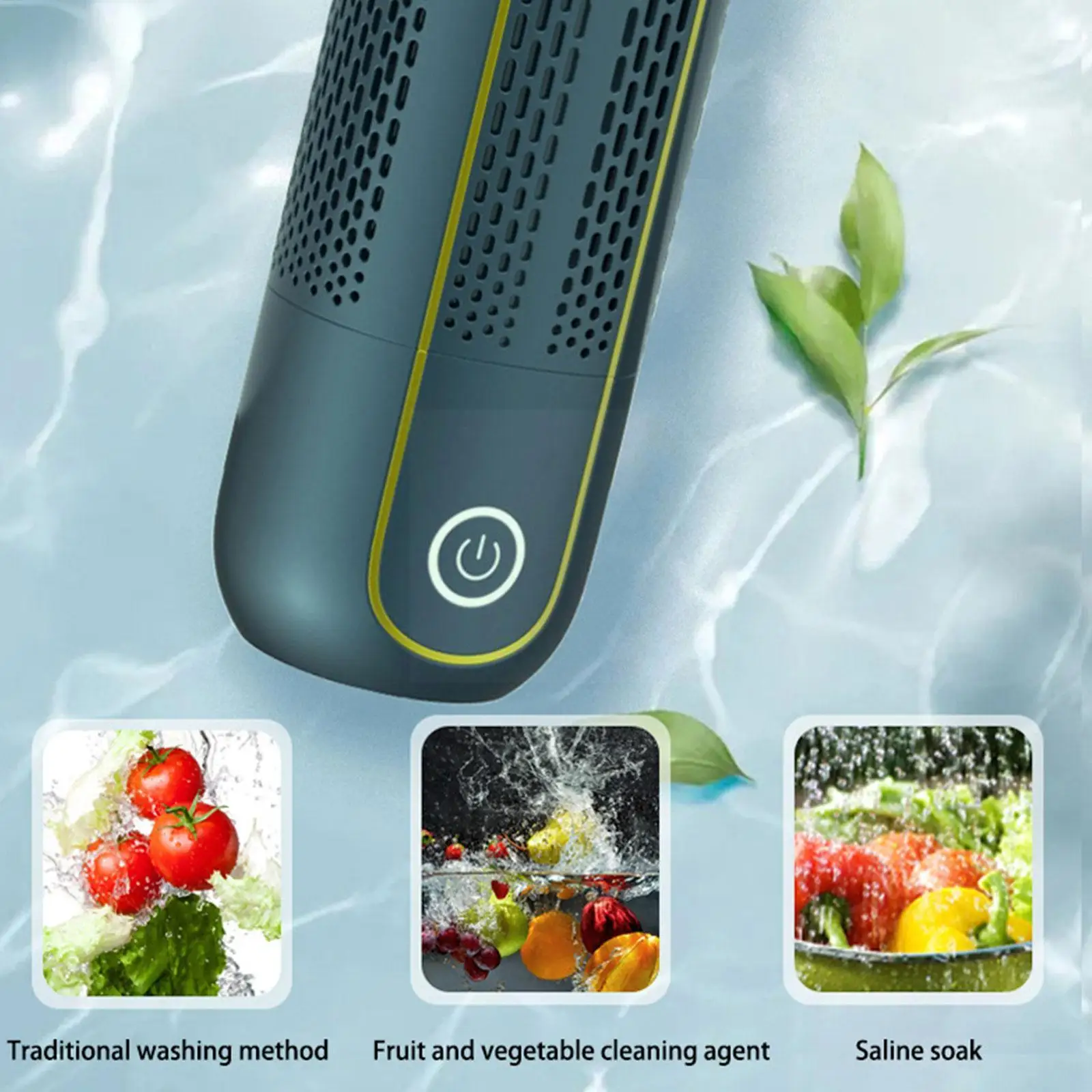 

Fruit And Vegetable Washing Machine, Household Portable Wireless Purifier Capsule Cleaner For Cleaning Fruits, Vegetables, V1f9