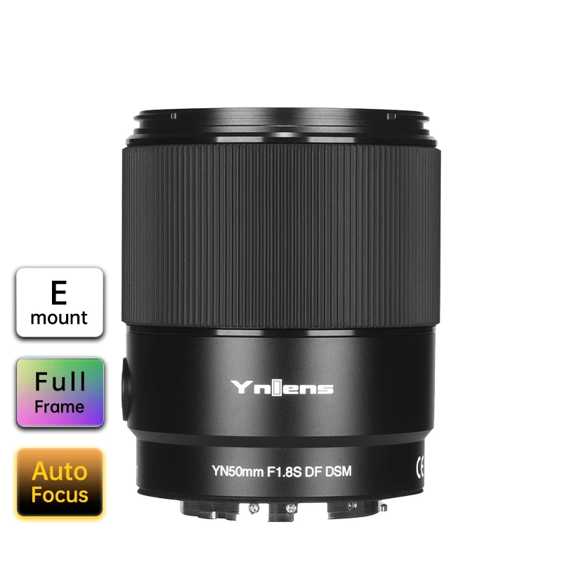 Полнокадровый объектив YONGNUO 50 мм F1.8S DF DSM для Sony E-Mount A6300 A6400 A6500 NEX7 APS-C с автофокусом