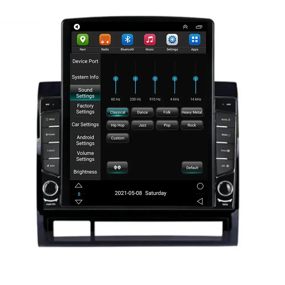 Автомобильный радиоприемник Tesla Style 2 Din Android 13 для TOYOTA Tacoma 2005-08 2009 мультимедийный