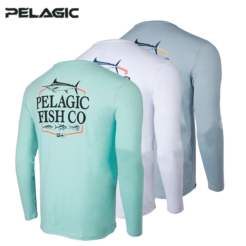 

Fishing Clothes UV Protection Angling Tops Outdoor Breathable PELAGIC Fishing Shirts Long Sleeve Sun Protecting Fishing Jerseys