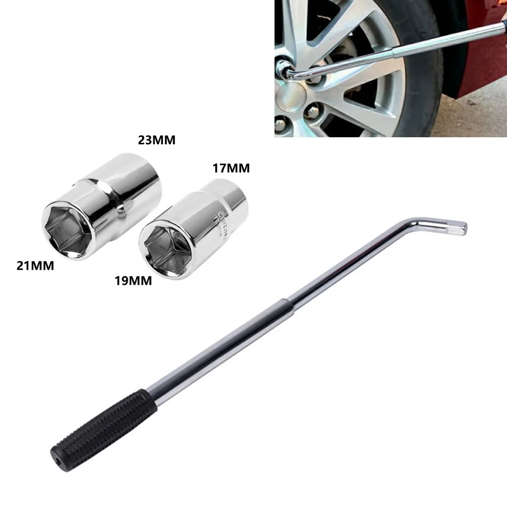 

Telescoping Wheel Brace Wrench Auto Spanner Lug With 1/2" Square Drive Double Sided Socket Car Repair Hand Tools