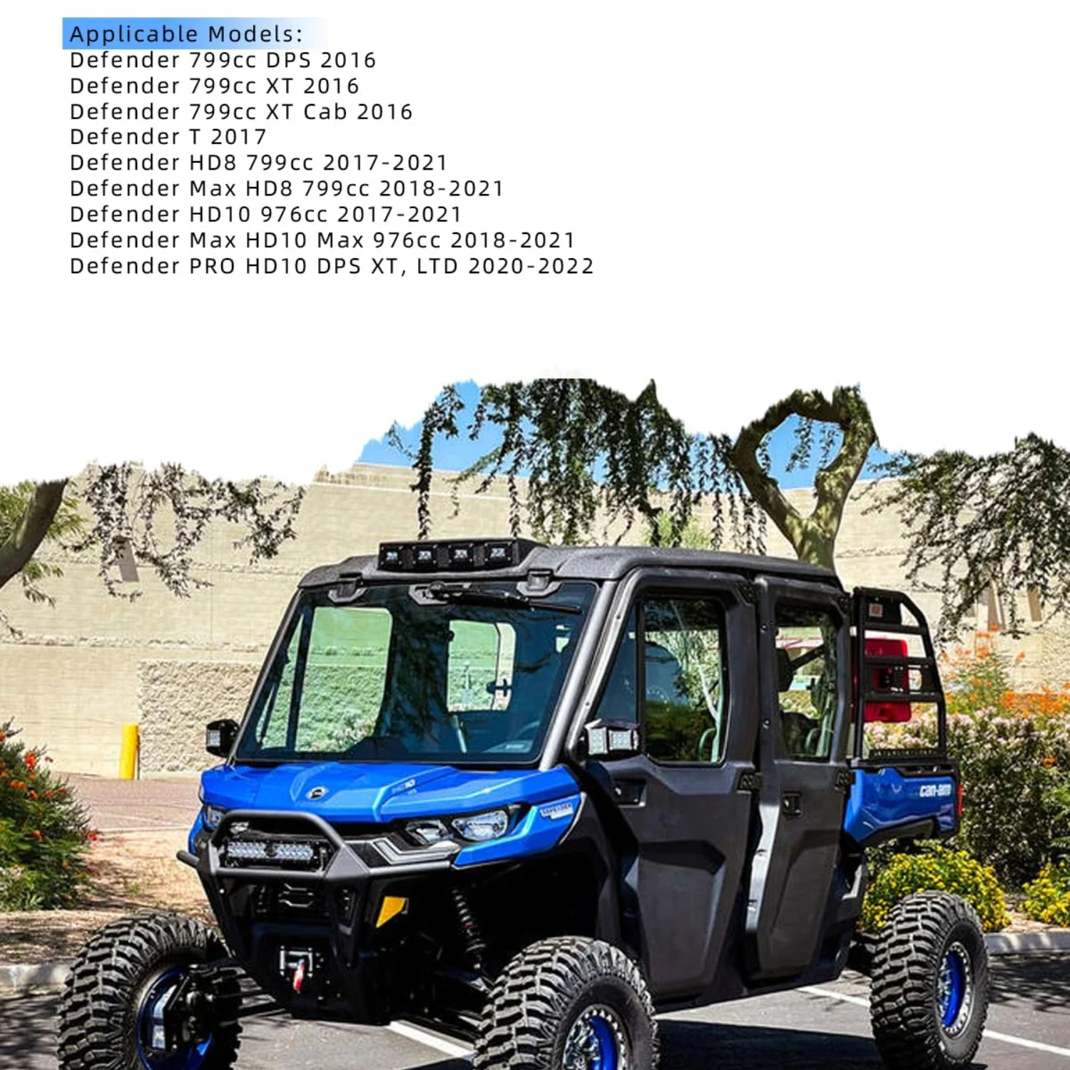 Фото Передние и задние тормозные колодки для мотоцикла Can-Am Defender HD8 HD10 Max DPS XT LTD 799cc 976cc 2016-2022, комплект тормозных колодок из спечённого металла. №3