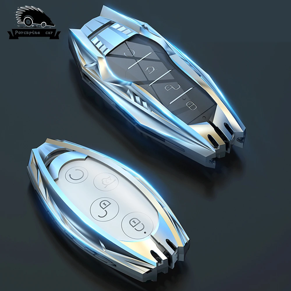 

Car Remote Key Case Cover Shell Fob for BYD Song PRO Han EV Max Tang DM 2018 Qin PLUS Protector Keychain Accessories