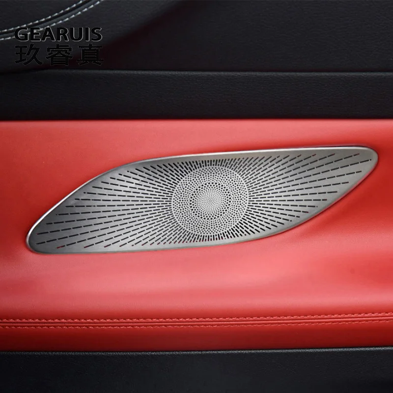 

For Mercedes Benz E Class Coupe C238 W238 2016-2022 Car Door Panel Loudspeaker Sound Pad Stereo Audio Speaker Cover Sticker Trim