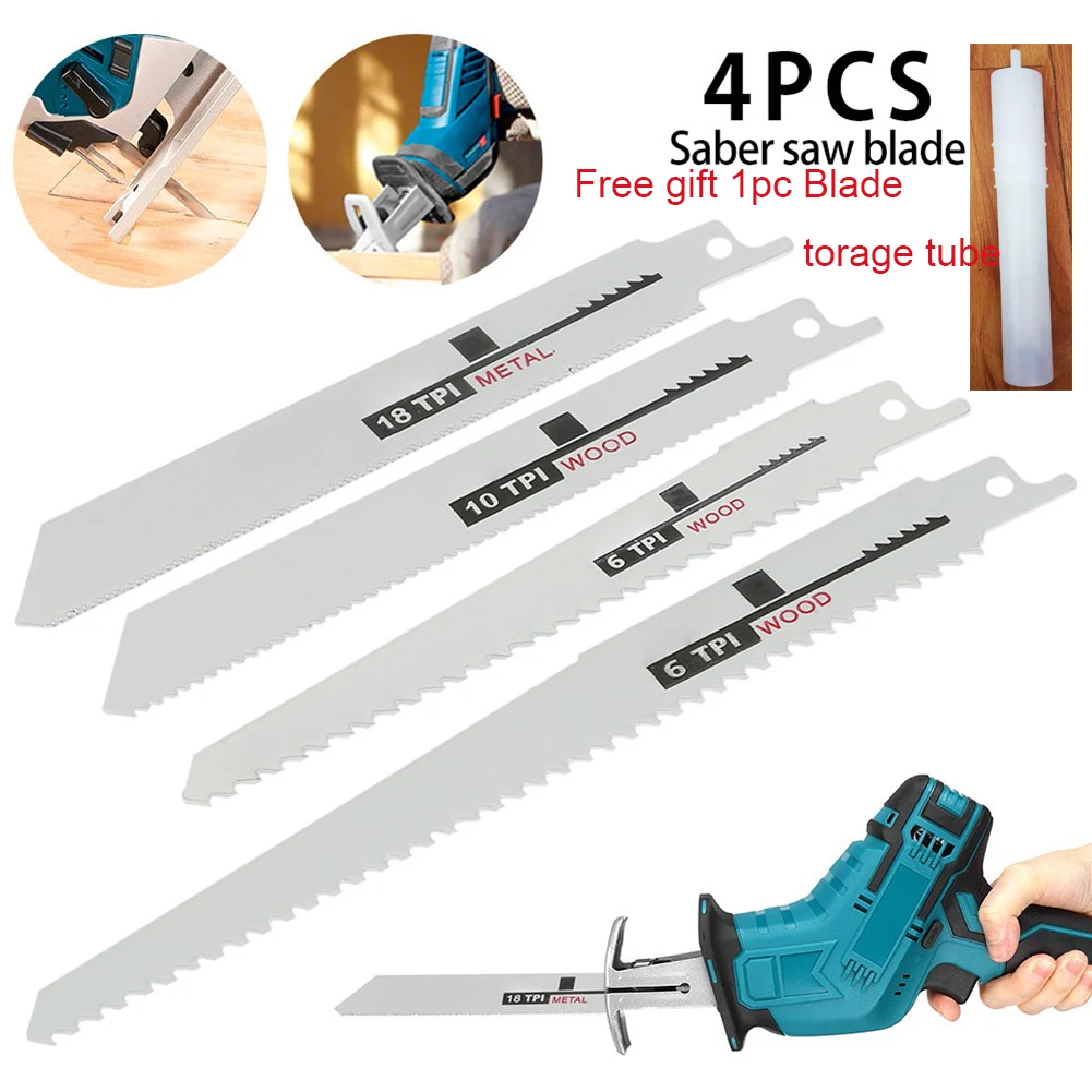 4pcs Reciprocating Saw Blades Saber Saw Handsaw Multi Saw Bl
