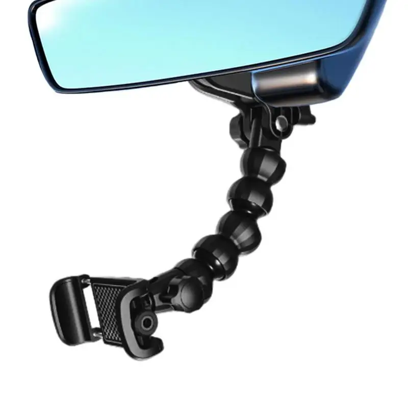 

Держатель для телефона на зеркало заднего вида выдвижной с поворотом на 360 градусов Автомобильный держатель для телефона Подставка для смартфона Универсальный кронштейн для телефона