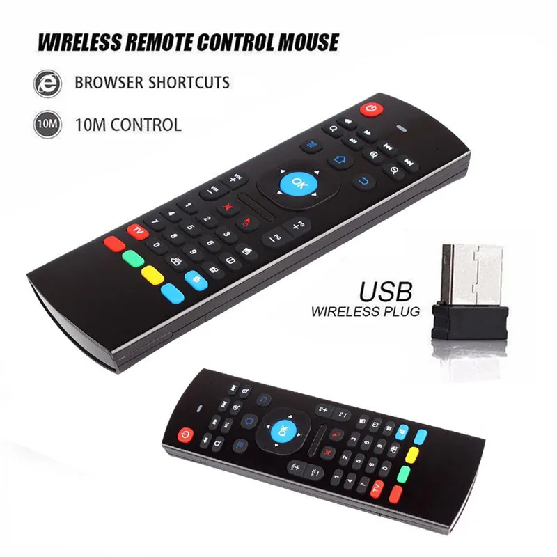 

2.4G RF Wireless Keyboard For X96 Tx3 Mini A95X H96 Pro Android TV Box MX3 MX3-L Backlit Air Mouse T3 Smart Remote Control