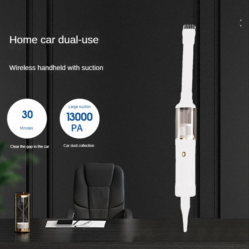 

13000Pa Vacuum Cleaner Cordless Powerful Suction Handheld Vacuum Cleaner For Car Home White