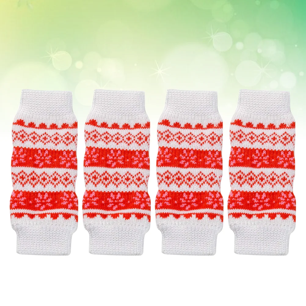 

4pcs Leg Warmers Knitted Leg Warmers Leg Hock Protector Leg Sleeve for Ankle ( Size )