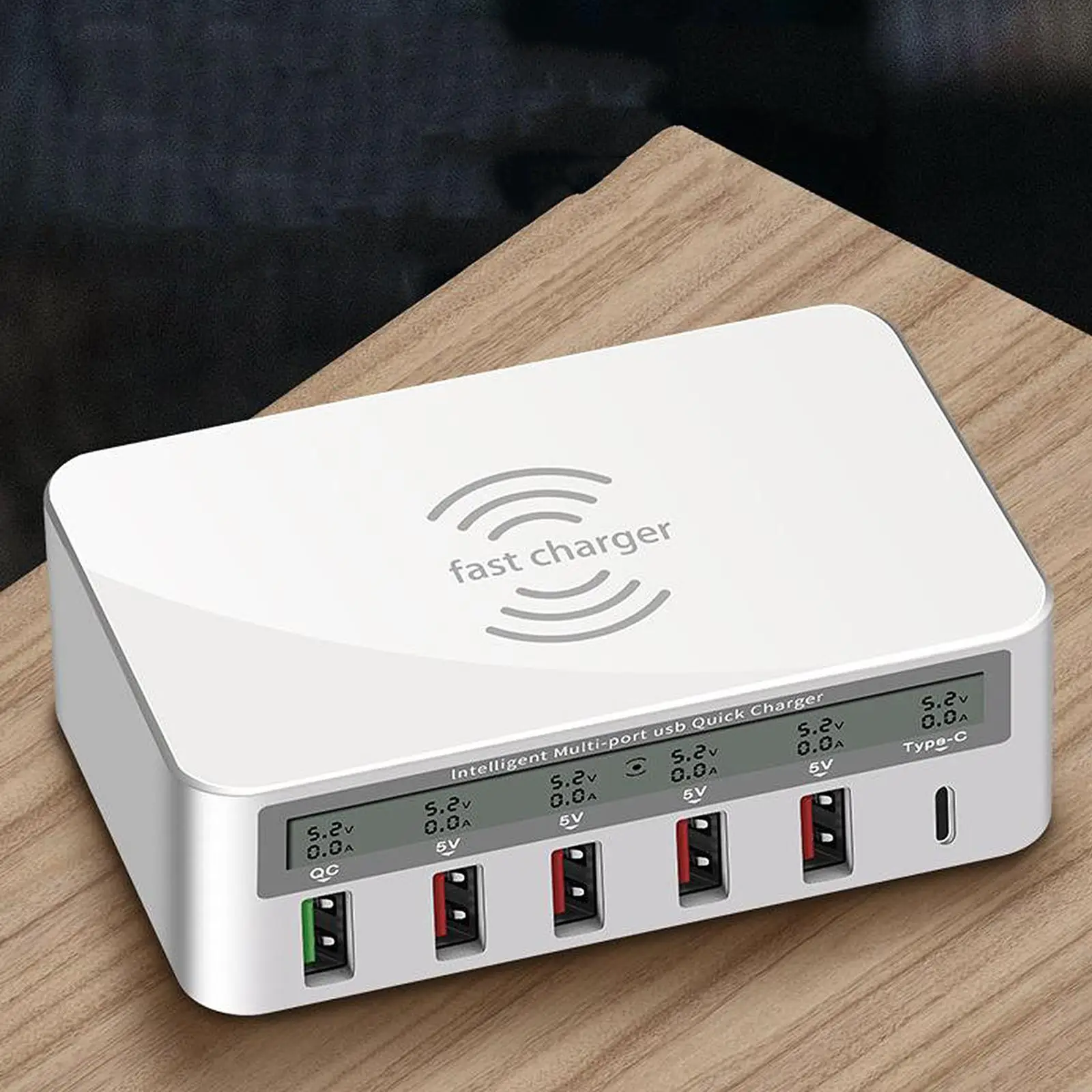 

Desktop USB-C 5 USB Ports QC 3.0 Charging Station for and More EU