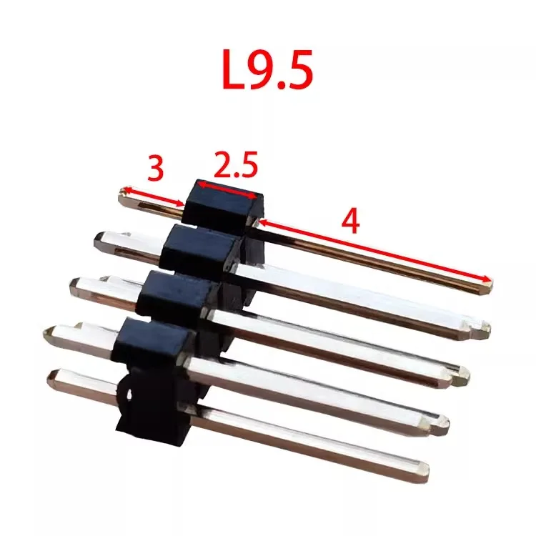 1000 шт. 2 54 мм двухрядный Штекерный 0 8u ''позолоченный штырьковый разъем