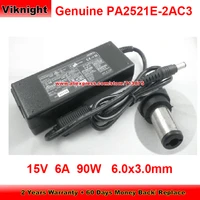 genuine pa2521e 2ac3 ac adapter 15v 6a for toshiba pspa4e 00f007en f10 f20 f30 1400 1800 2450 a100 480 a15 s151 6 0x3 0mm tip