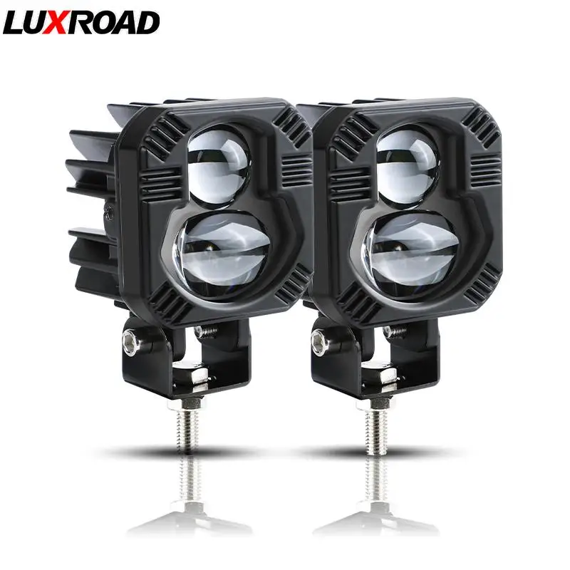 

Алюминиевый светодиодный вспомогательный мини-прожектор 2,5 дюйма, противотуманный дальний/Ближний свет, Рабочая лампа, белый, желтый, три в ...