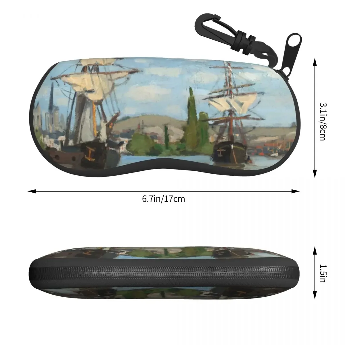 Футляр для очков Клод Моне езды по сене в Руане искусство во французском стиле