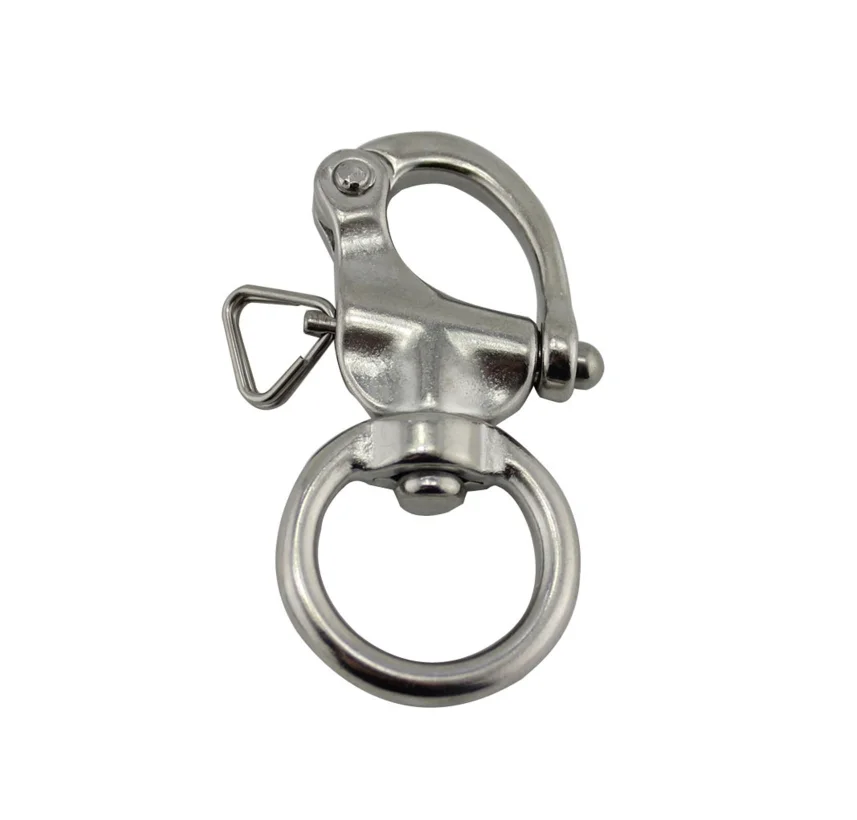 

316 Stainless Steel Swivel Shackle Quick Release Boat Anchor Chain Eye Shackle Swivel Snap Hook for Marine Architectural M68E