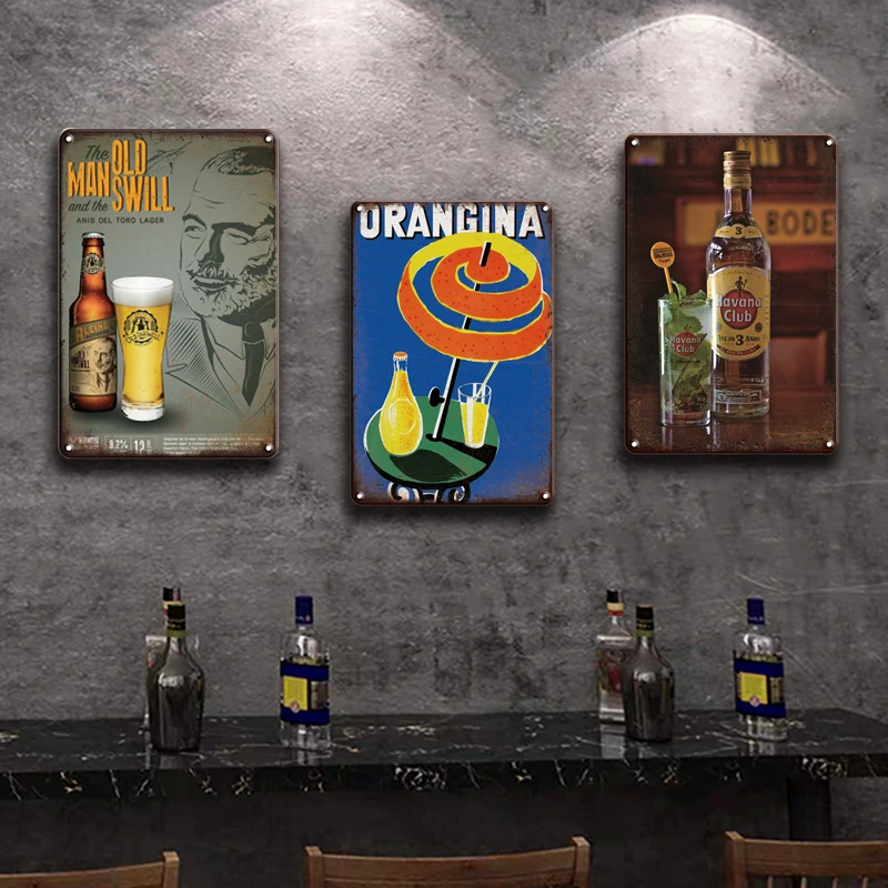 

Pernod Ricard Metal Poster Tin Sign Vintage Beer Wall Stickers Pub Bar Decor Signs Personalized Man Cave Room Decorative New