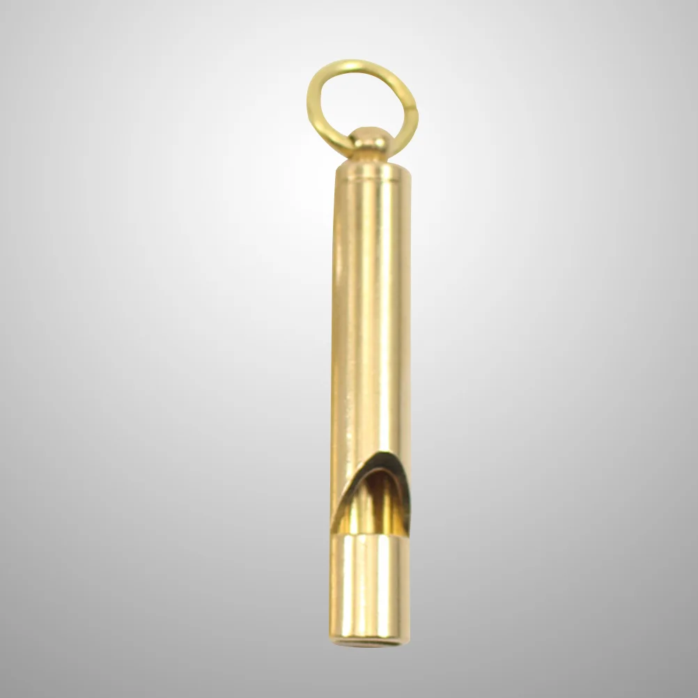 

Multipurpose Outdoor Survival Whistle Retro Brass Whistle Referee Survival Whistle Key Chain Pendant Outdoor Equipment EDC Tool