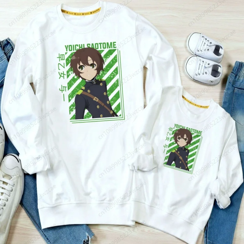 Детская Толстовка С Капюшоном - Yoichi Saotome Eraph Of The End Shinoa Hiiragi Design Повседневный Хлопок