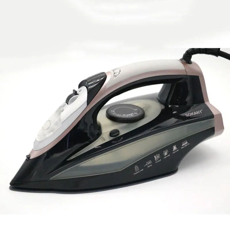 Home Steam Iron for Clothes With Non-Stick Soleplate - 2400W Clothes Iron With Adjustable Thermostat Control