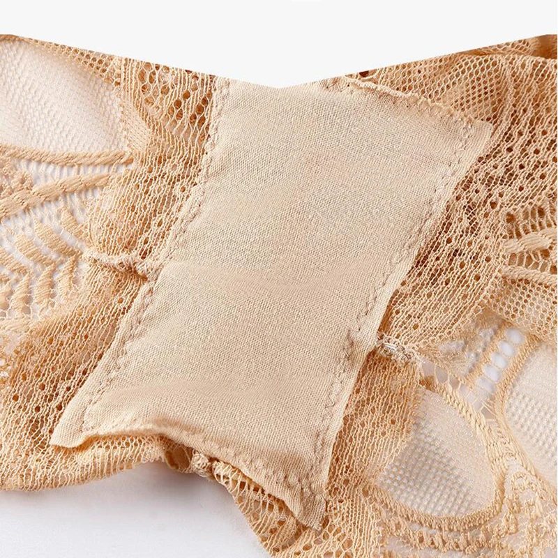 3 шт. женские прозрачные кружевные трусы с завышенной талией |