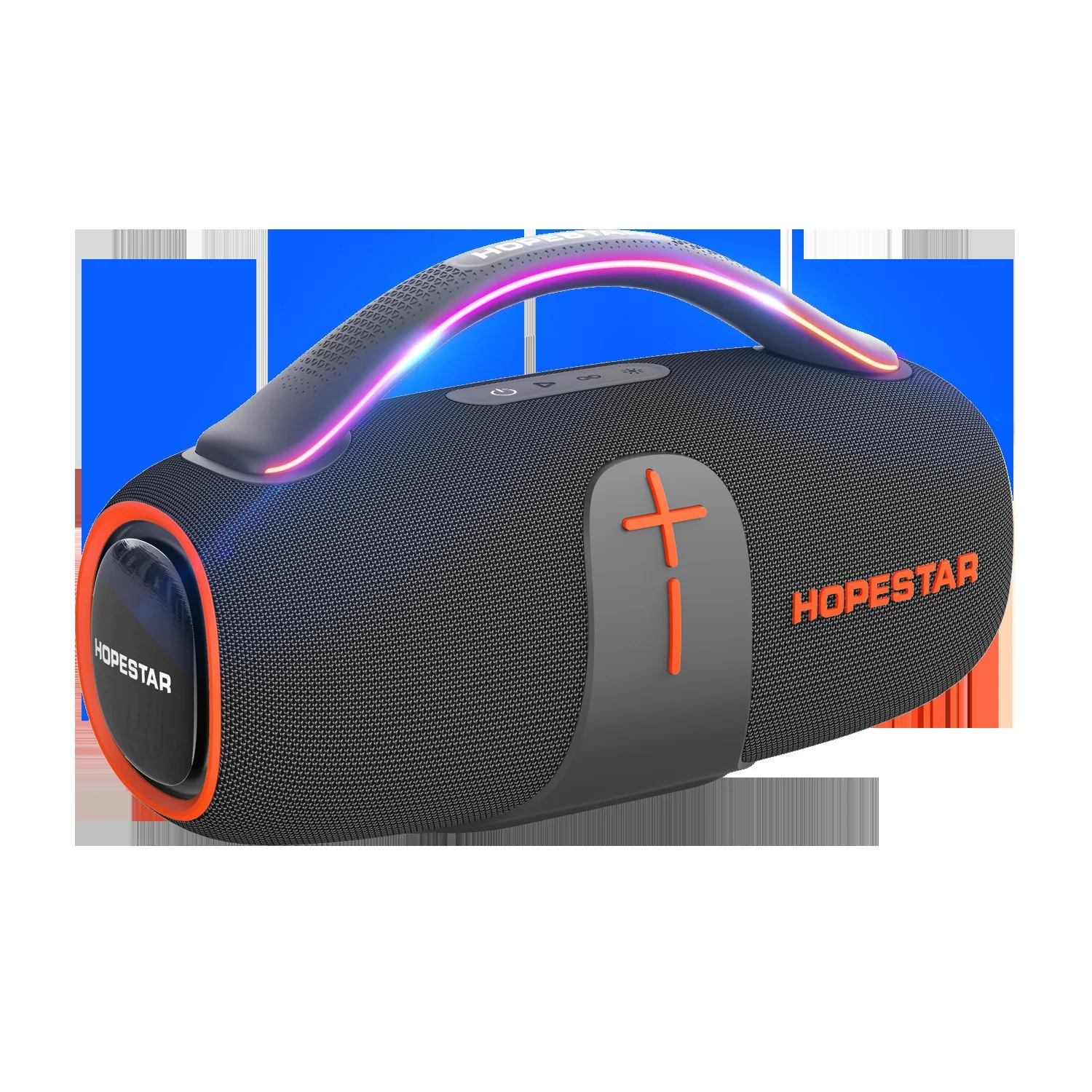 Hopestar H85 Портативная беспроводная связь для Bluetooth-динамика RGB светодиодное освещение Высокий сабвуфер Водонепроницаемая уличная сумка с батарейным питанием (art.: 3920d10be415d) - 3920d10be415d