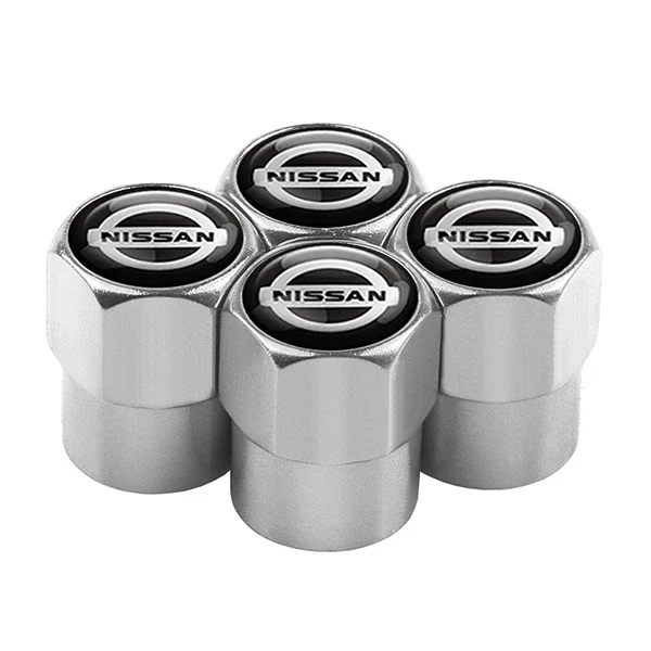 

4 шт. металлические автомобильные значки, колпачки для клапанов колес, автомобильные аксессуары для Nissan Nismo X-Trail 1 2 T32 Almera Qashqai Skyline Note