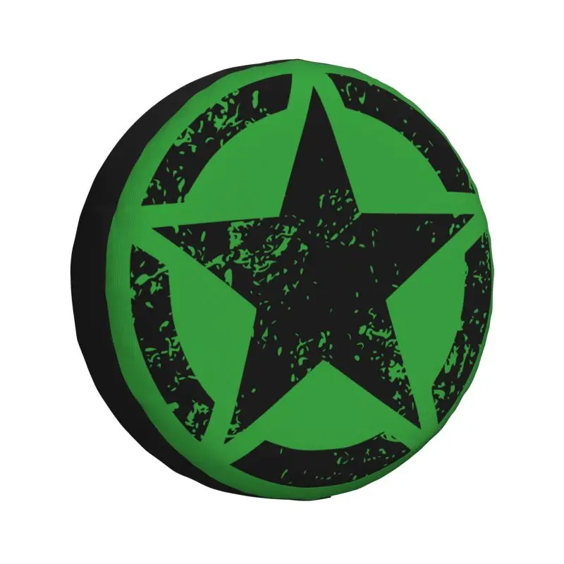 

Military Tactical Army Star Spare Tire Cover for Grand Cherokee Jeep RV SUV Trailer Car Wheel Protector Covers 14" 15" 16" Inch