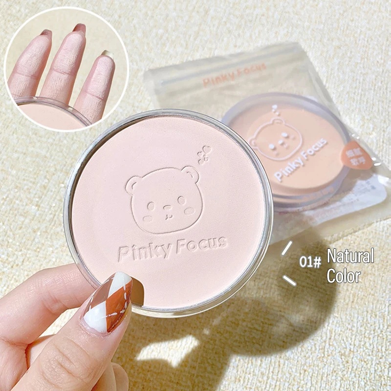 

3 Color Oil Control Makeup Powder Brightening Press Powder Nature Light Breathable Waterproof Lasting Setting Loose Powder