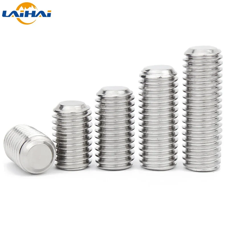 304 винты из нержавеющей стали с шестигранным углублением DIN916 M1.6 M2 M2.5 M3 M4 M5 M6 M8 M10 M12 -