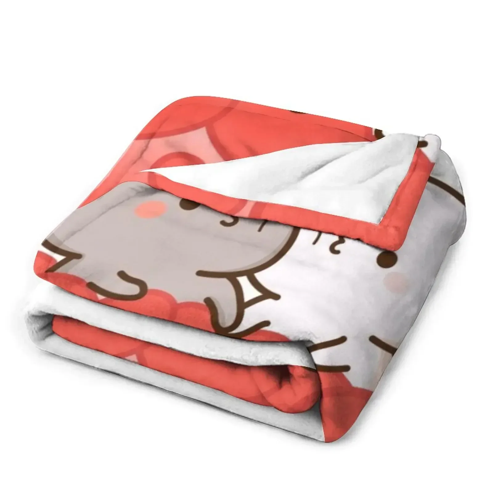 Одеяло Peach and Goma Mochi Cat Big RED Heart туристическое зимнее покрывало одеяла