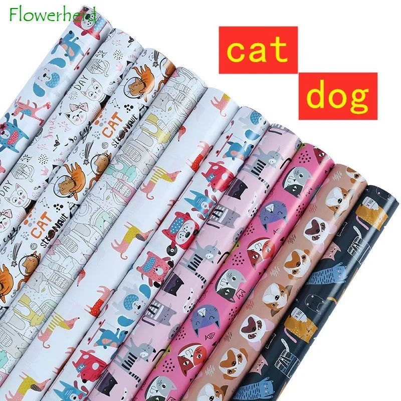 50x70cm Christmas Gift Wrapping Paper Flower Packaging For Valentine’s Day Birthday