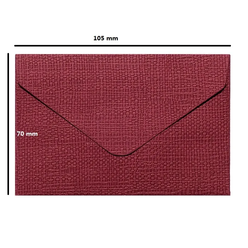 20pcs Retro Envelope Western-style Paper Hemp Textured Triangle Blank VIP Membership Card Packaging MINI Small | Канцтовары для