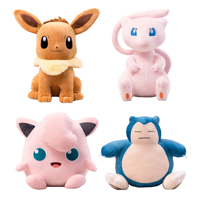 

Pokemon Plush Toys Eevee Sofa Cushion Kawaii Pikachu Bulbasaur Snorlax Stuffed Doll Kawaii Fox Room Decor Birthday Gift For Kids