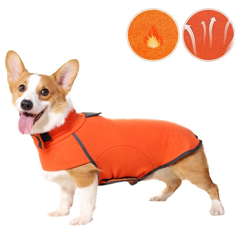 

8 размеров, Зимний флисовый комбинезон для щенков, одежда для мелких собак, зимняя одежда для собак, комбинезон зимний собак, жилет на липучках для крупной собаки