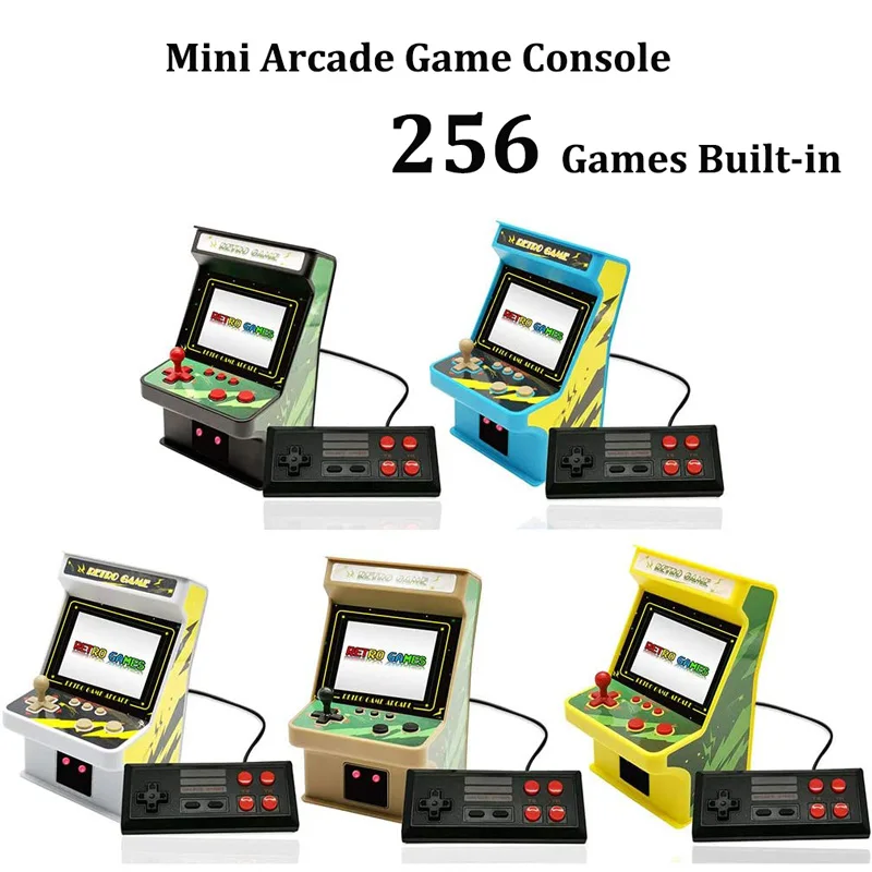 

Портативная игровая консоль, с экраном 2,8 дюйма, с встроенными 256 играми, поддержка двух 8-битных видеоигр