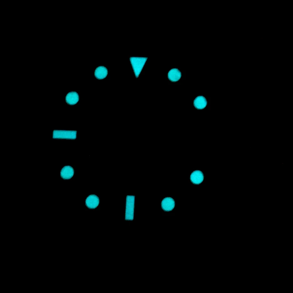 No Logo 28.5mm Watch Dial Replacement, Modified Dial, Luminous Face, for NH35A Movement BB4 Men Watch Accessories