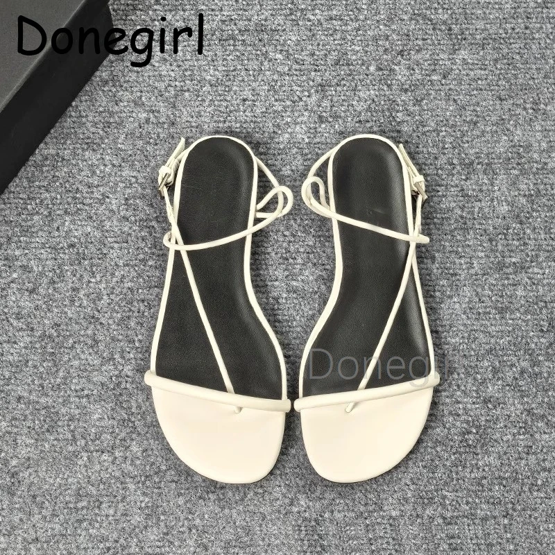 Женские летние модные дизайнерские шлепанцы Donegirl 2024 круглые женские пляжные