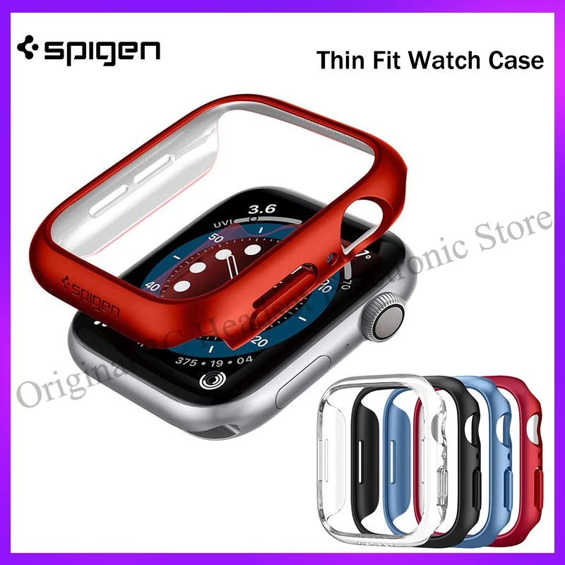 

Spigen Thin Fit Watch Case For Apple Watch Ultra 8 7 SE 6 5 4 45mm 44mm 41mm 40mm 49mm Hard PC Anti-fall Frame Bumping Cover
