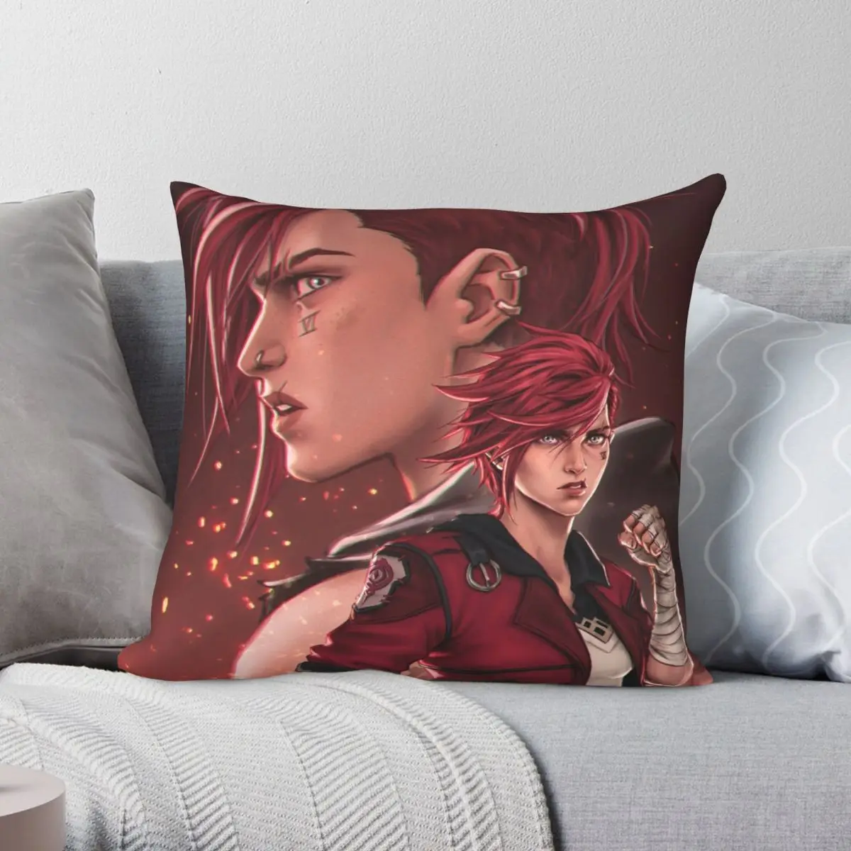 

Vander's Prodigy Square Pillowcase Polyester Linen Velvet Printed Zip Decor Pillow Case Sofa Cushion Cover