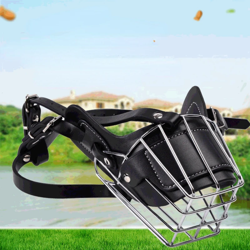 

Pet Metal Protective Mask Big Dog Mouth Cover New Anti Bite Anti Bark Anti Accidental Eating Mouth Cover Pet Accessories